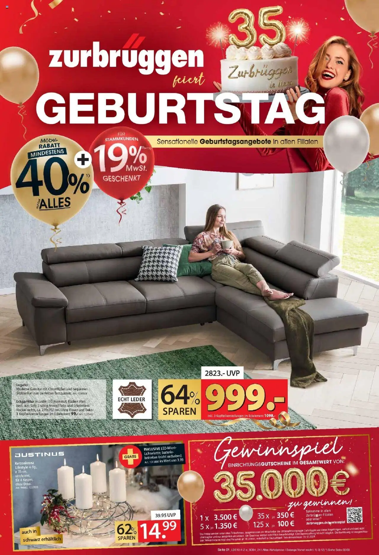 Zurbrüggen Zurbrüggen: Geburtstag (vom 17.10.2025 - 01.11.2025)