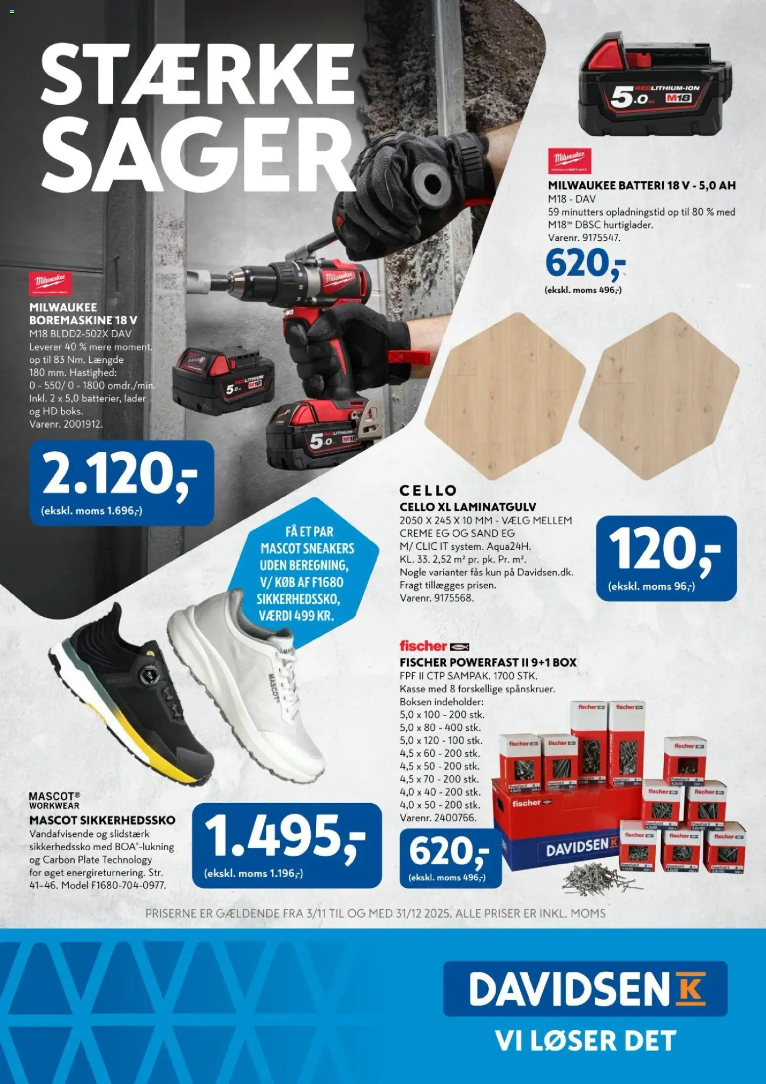 Eksempel på tilbudsavis STÆRKЕ SAGER fra butik Davidsen gyldig fra 02/11/2025
