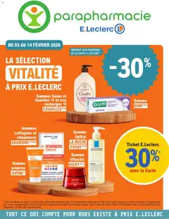 Prévisualisation de Parapharmacie du magasin E.Leclerc formulaire valide 03/02/2026