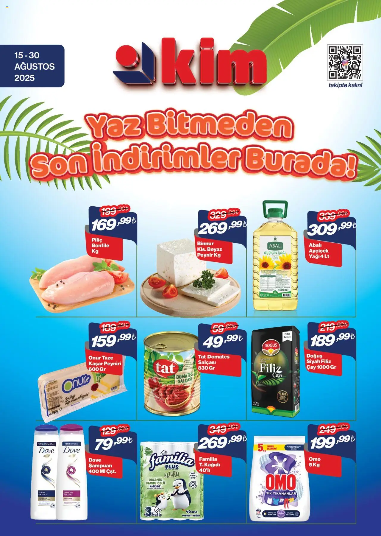 Kim Market Katalog (15 Ağustos 2025) > Broşür, Indirim - Sayfa numarası 1
