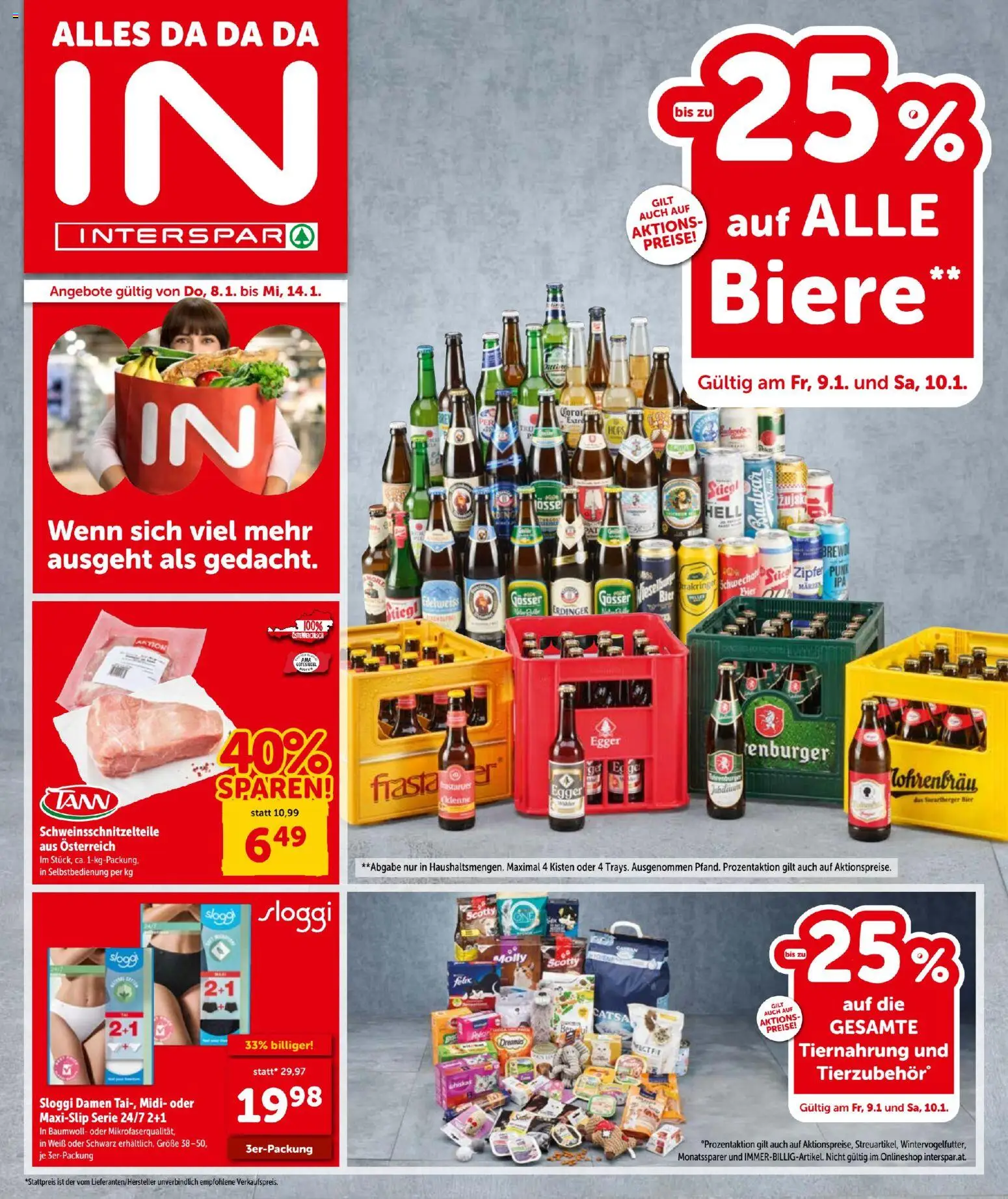 Vorschau der Angebote: Interspar Prospekt aktuell gültig ab 08.01.2026 - Bier