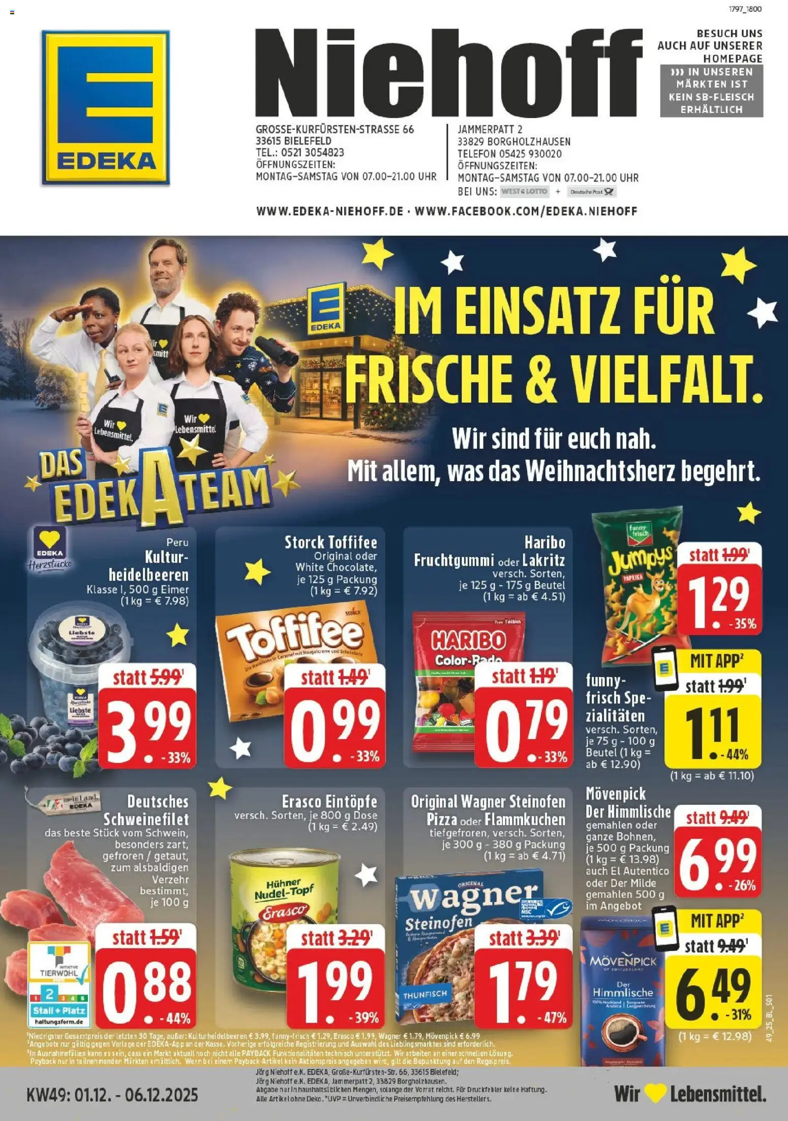 Vorschau von dem Prospekt des Geschäftes Edeka, gültig ab dem 01.12.2025