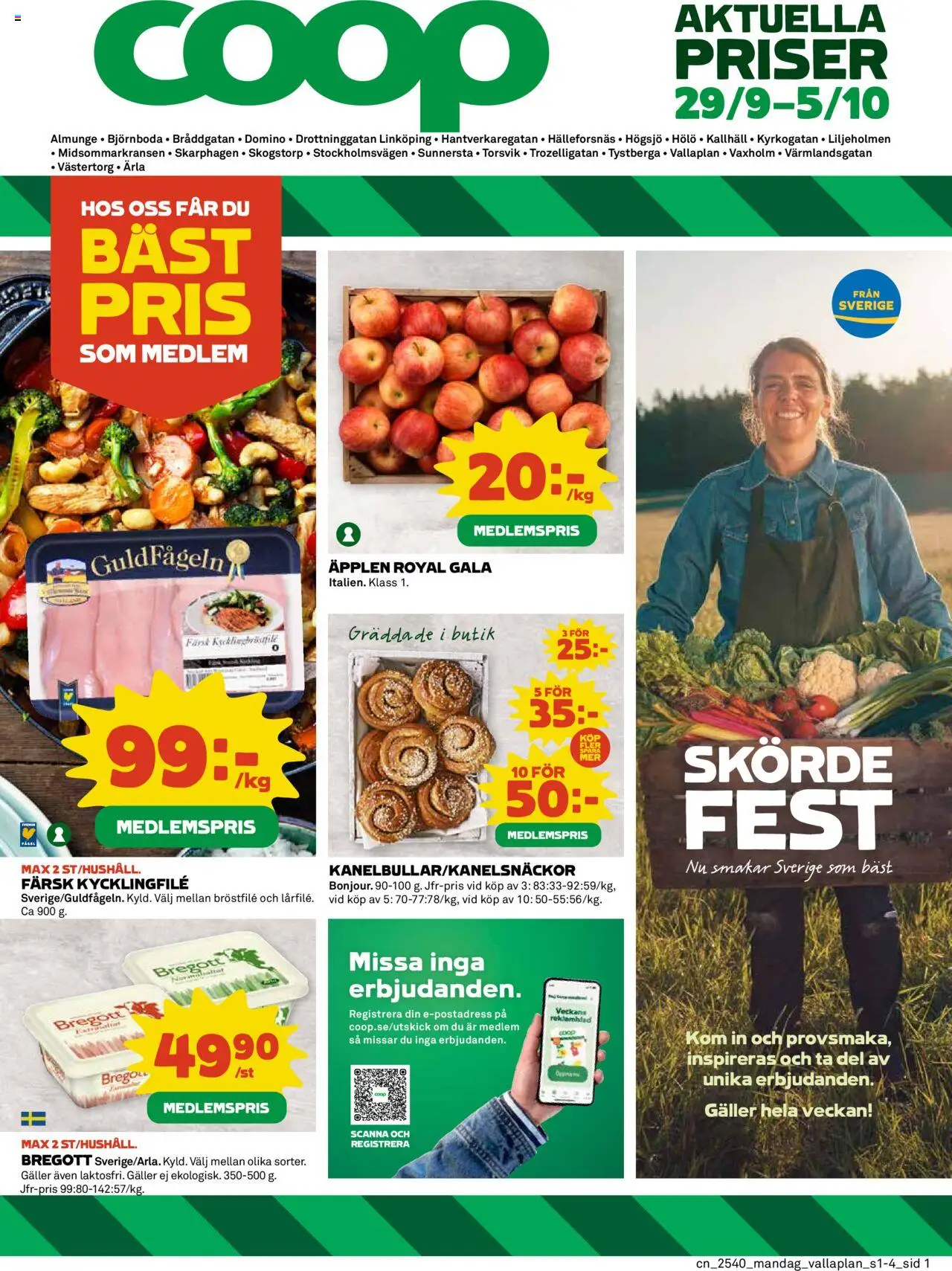 Almunge är giltig 29/09 2025 > Veckans Erbjudanden gäller från 29/09/2025 till 05/10/2025 sidnummer 1