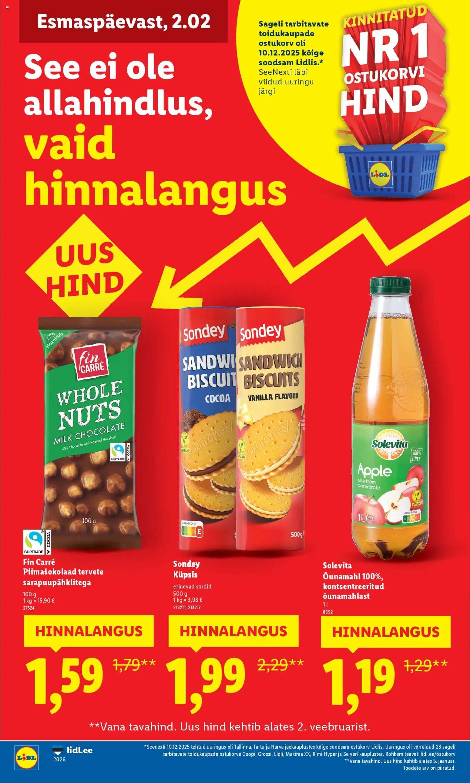 Lidl kliendilehe eelvaade alates 02.02.2026