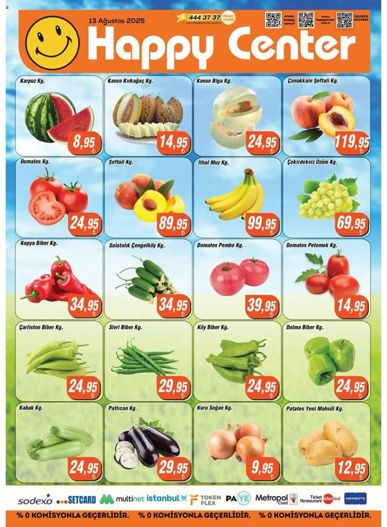 Happy Center Katalog 13 Ağustos 2025 - Broşür, Indirim - Sayfa numarası 1