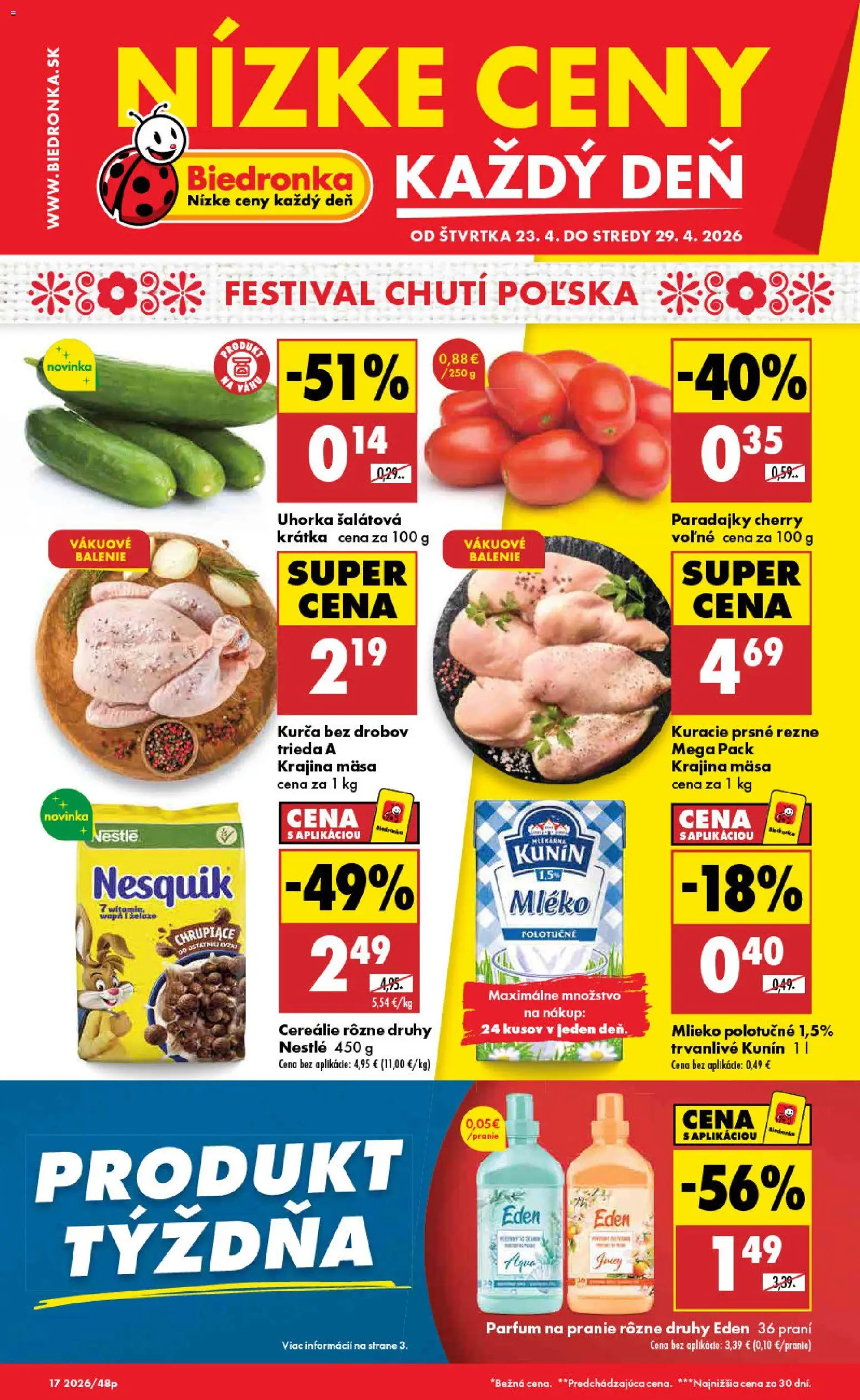 Náhľad Biedronka letáku platného od 23.04.2026