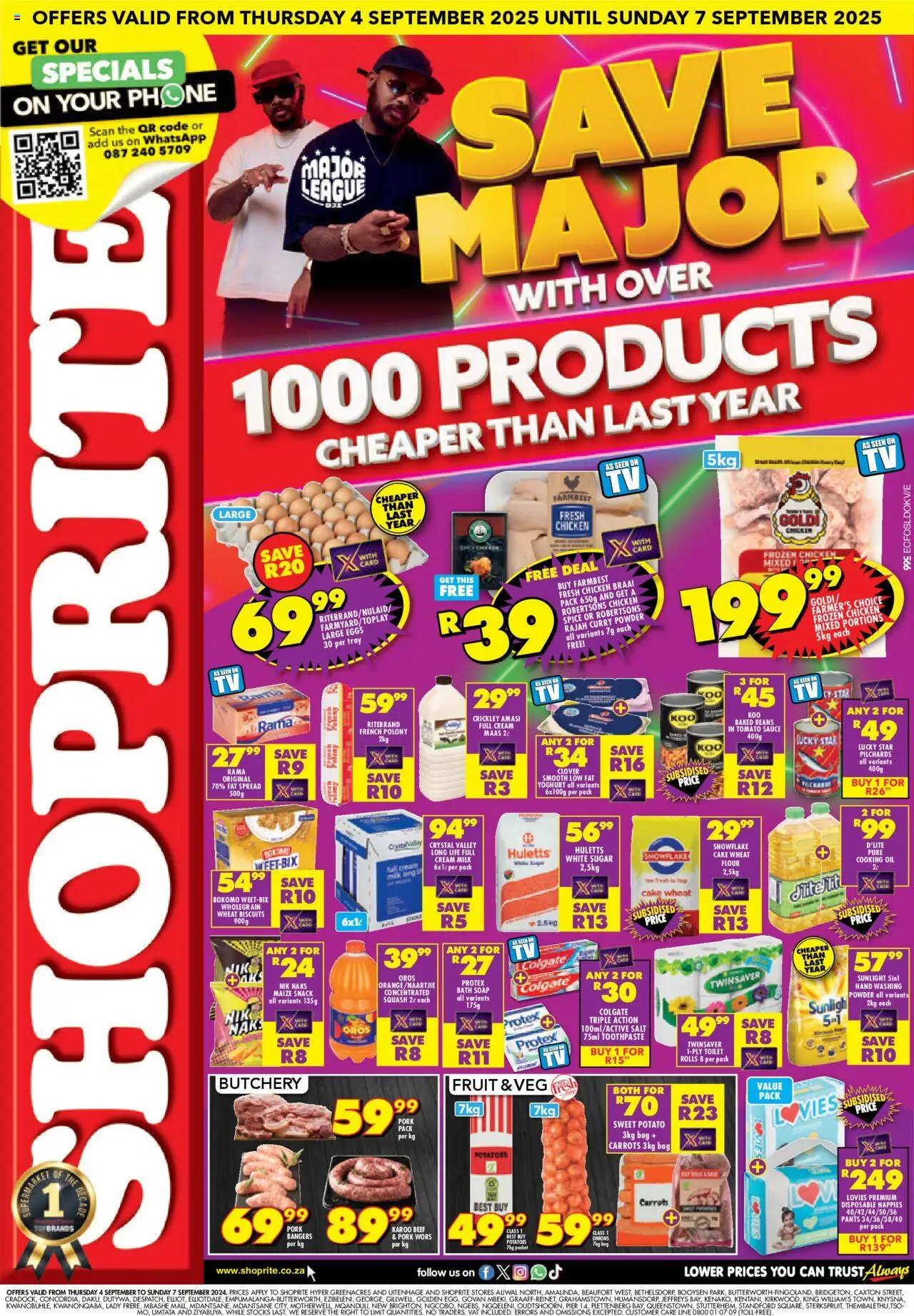 Shoprite Eastern Cape - Save Major Deals 04/09 - 07/09/2025 >> Catalogue