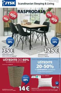 Pregled letka Katalog trgovine JYSK vrijedi od 23.07.2025