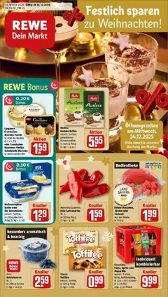 Vorschau von dem Prospekt des Geschäftes Rewe, gültig ab dem 15.12.2025