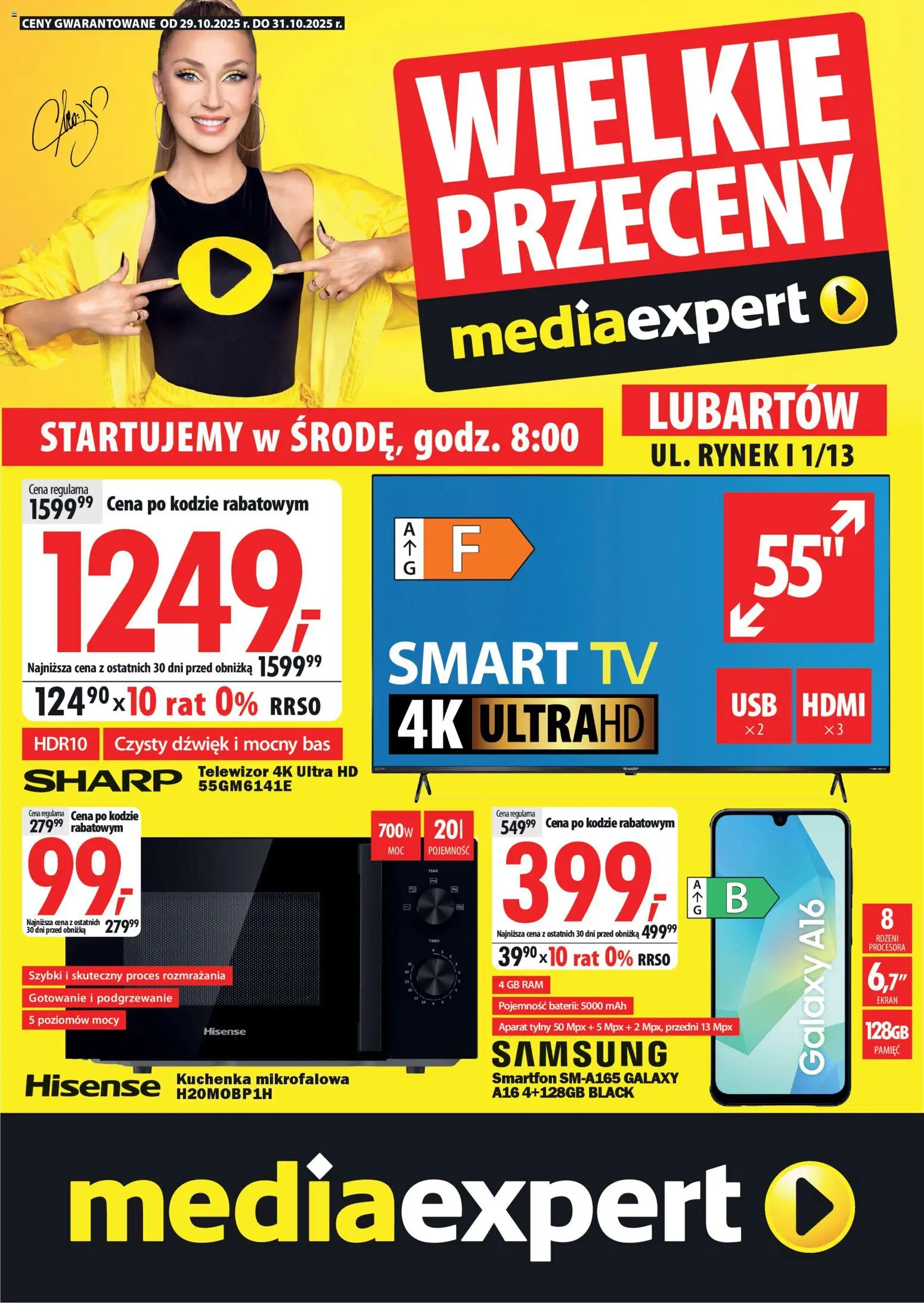 Mediaexpert Wielkie przeceny - Lubartów od 29.10.2025 - Nowa Gazetka - Numer strony 1