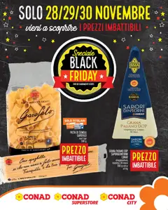 Anteprima dell'opuscolo Black Friday dal negozio Conad valido da 28/11/2025
