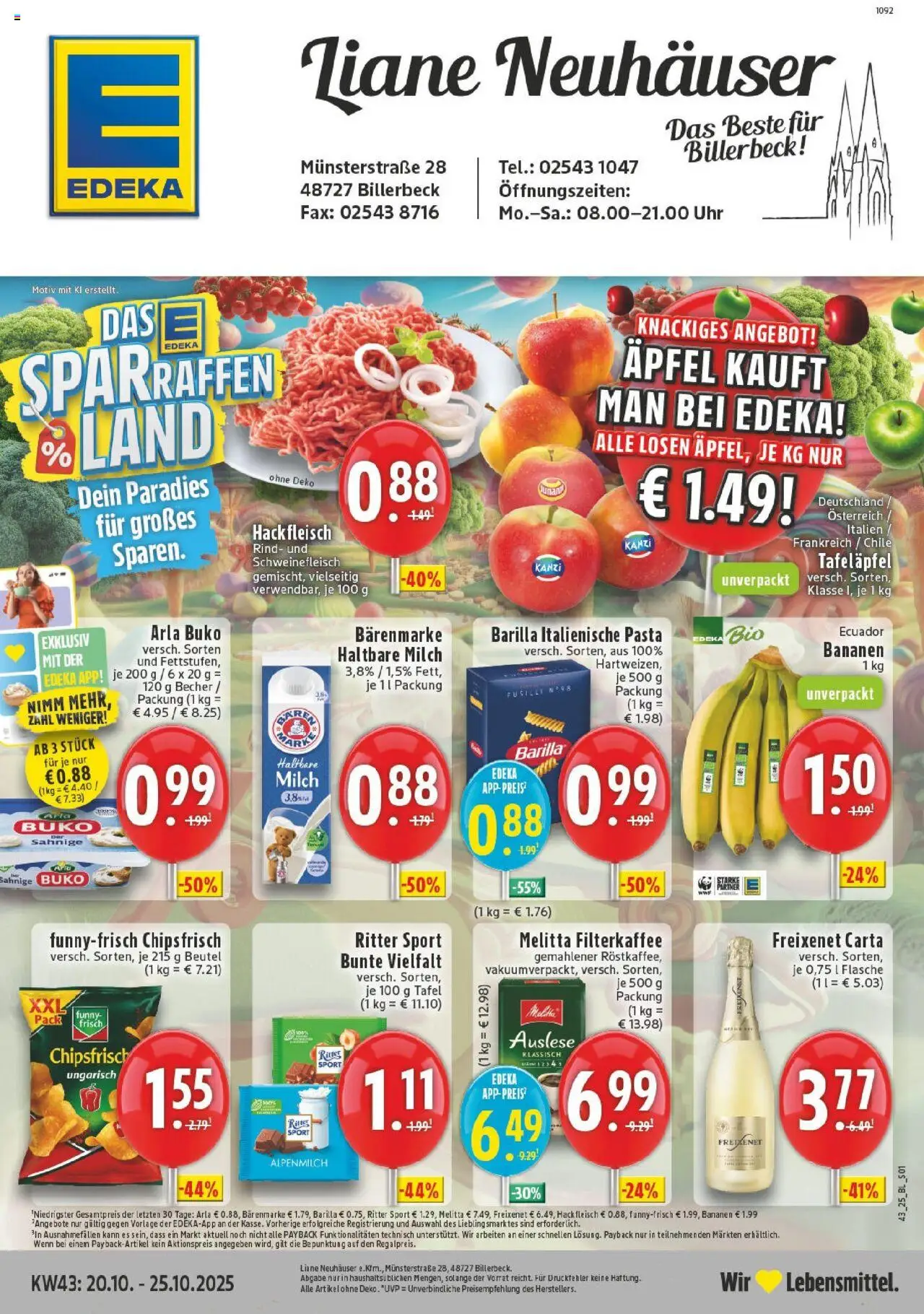 EDEKA Prospekt ab 19.10.2025 - Prospekt Billerbeck Online