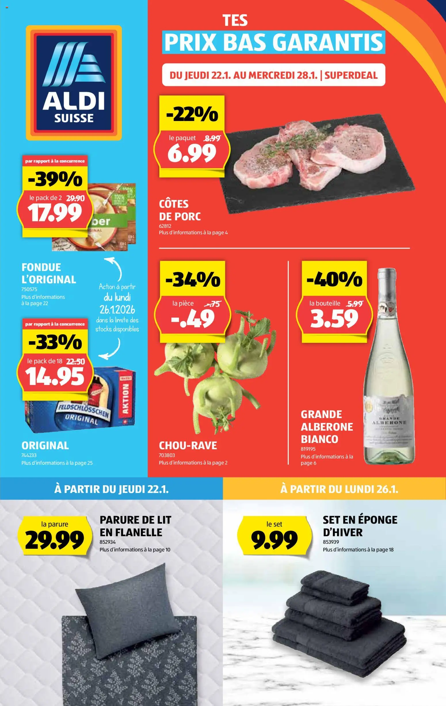 Vorschau des Merkblatts Aktionen FR vom Shop Aldi gültig von 22.01.2026 bis 28.01.2026