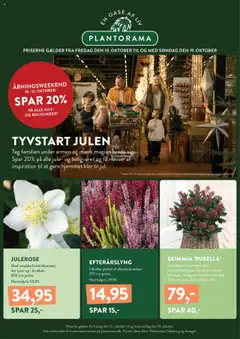 Eksempel på tilbudsavis Tilbudsavis fra butik Plantorama gyldig fra 10/10/2025