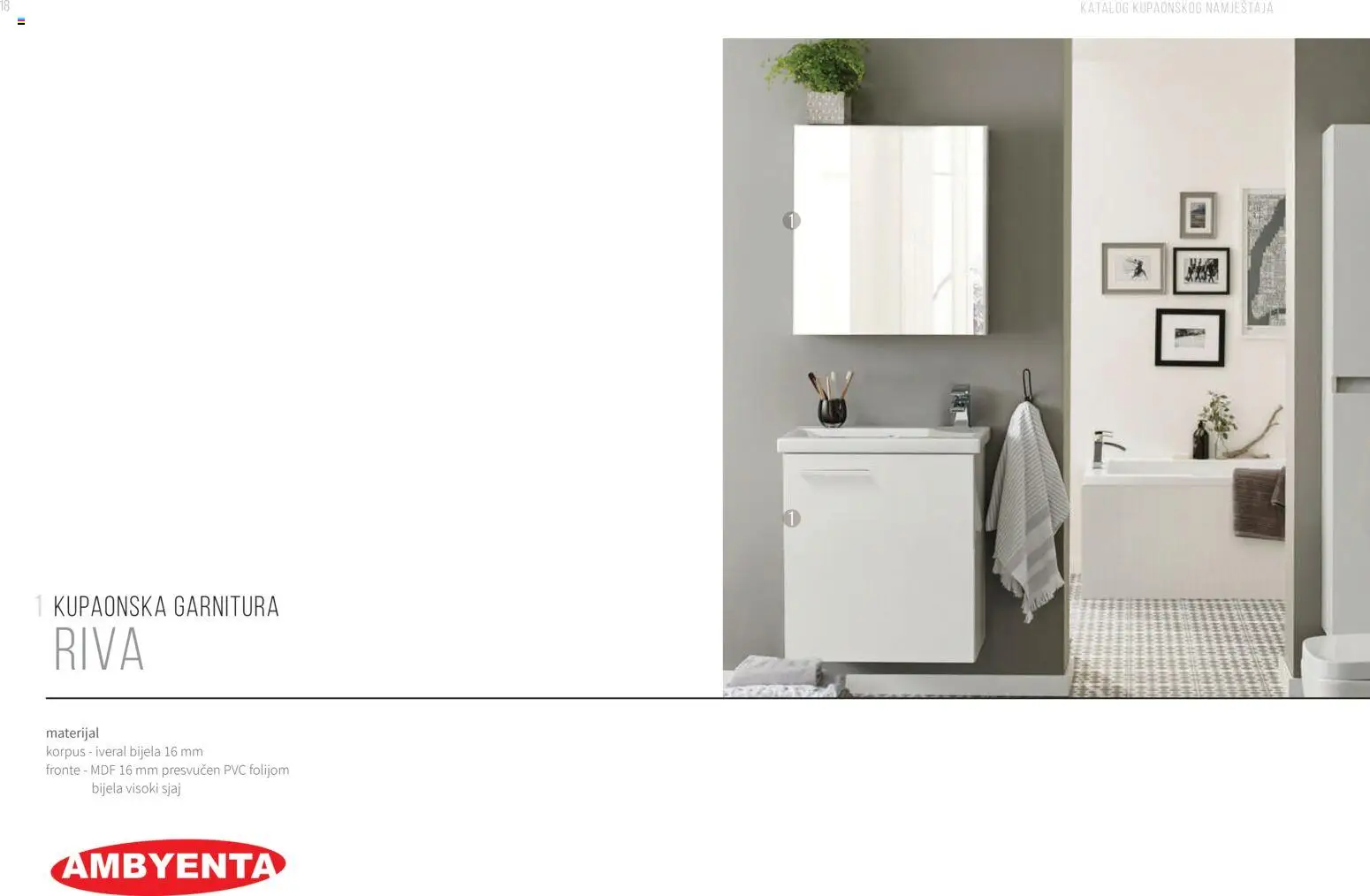 Pregled letka Katalog Kupaonski namještaj trgovine AMBYENTA vrijedi od 2025.10.01