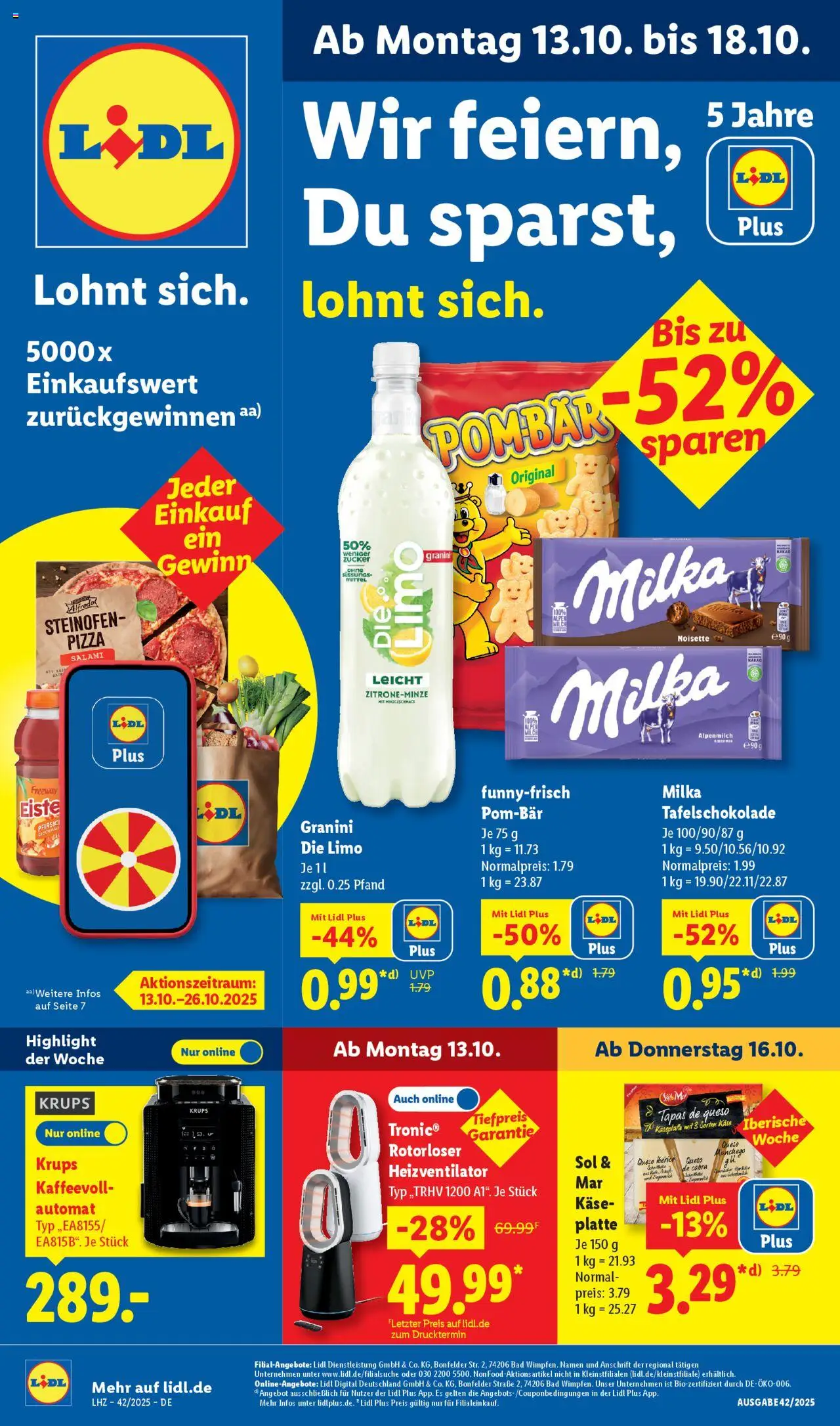 LIDL Prospekt ab Montag 13.10.2025 > Prospekt Kornwestheim