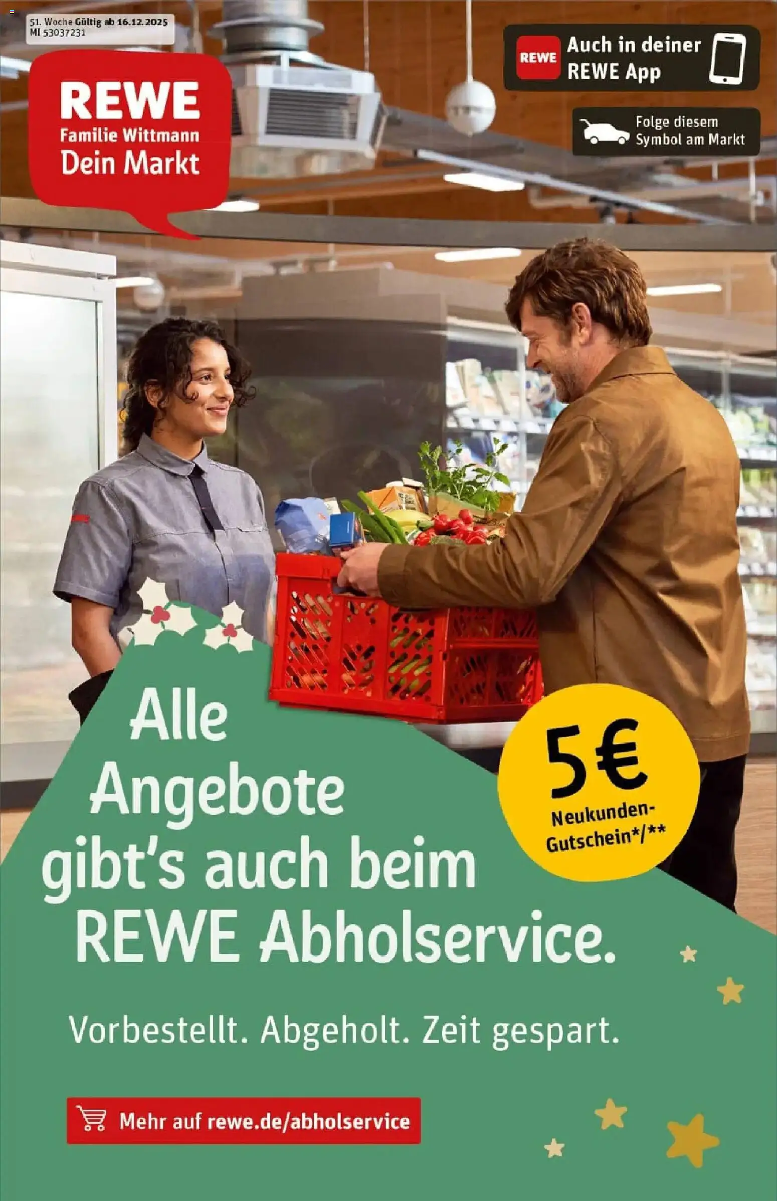 Vorschau von dem Prospekt des Geschäftes Rewe, gültig ab dem 15.12.2025