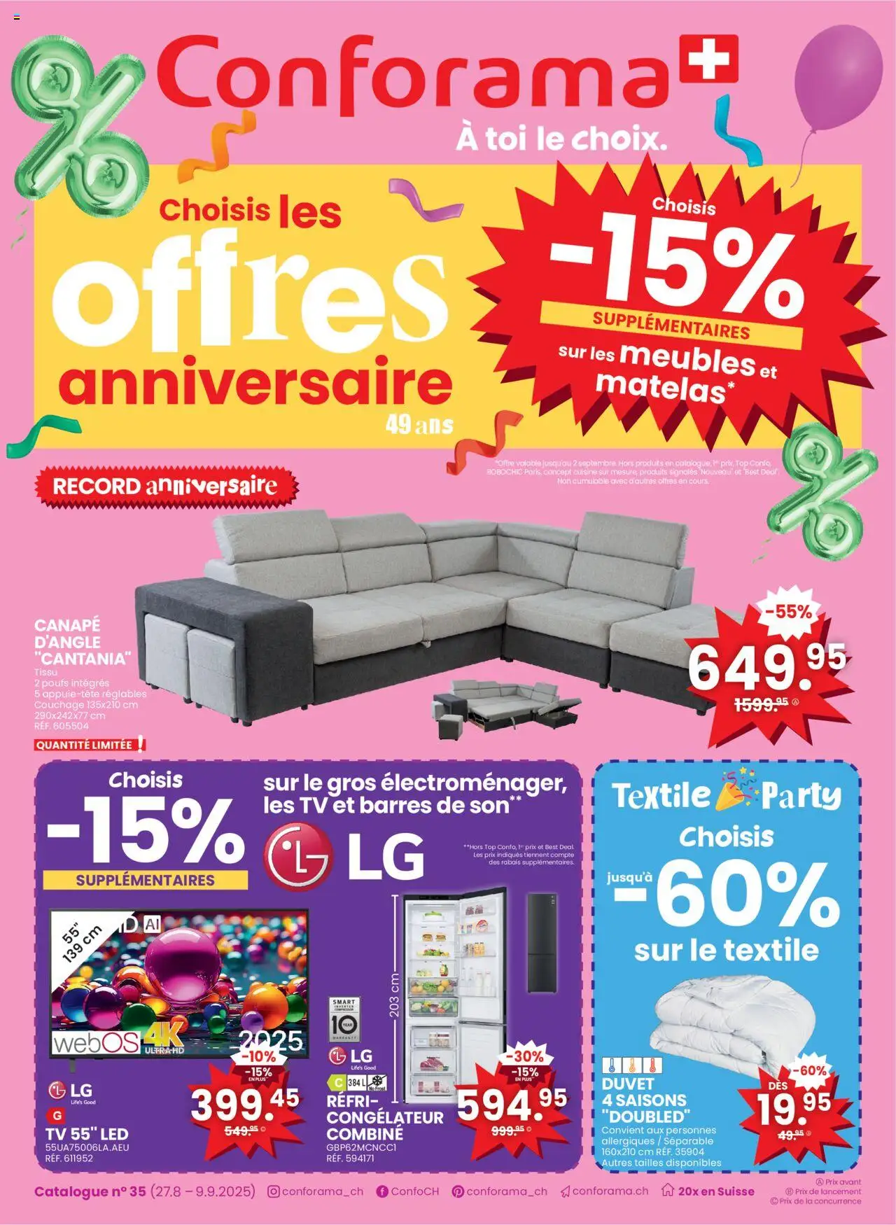Conforama Aktionen FR ab 27.08.2025 - Seitennummer 1