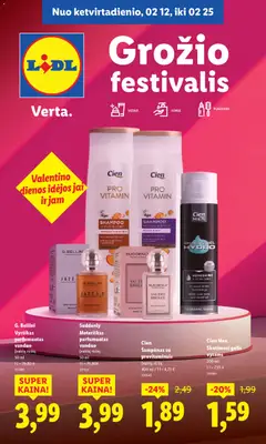 LIDL parduotuvės leidinio Leidinys - Grožio festivalis galiojančio nuo 2026.02.12 peržiūra