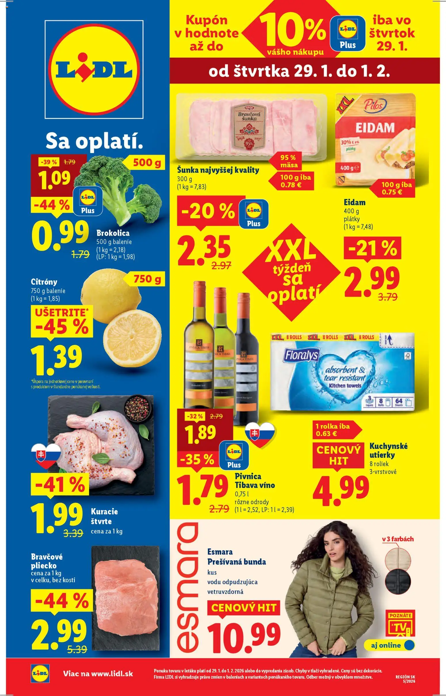 Náhľad Lidl letáku platného od 29.01.2026