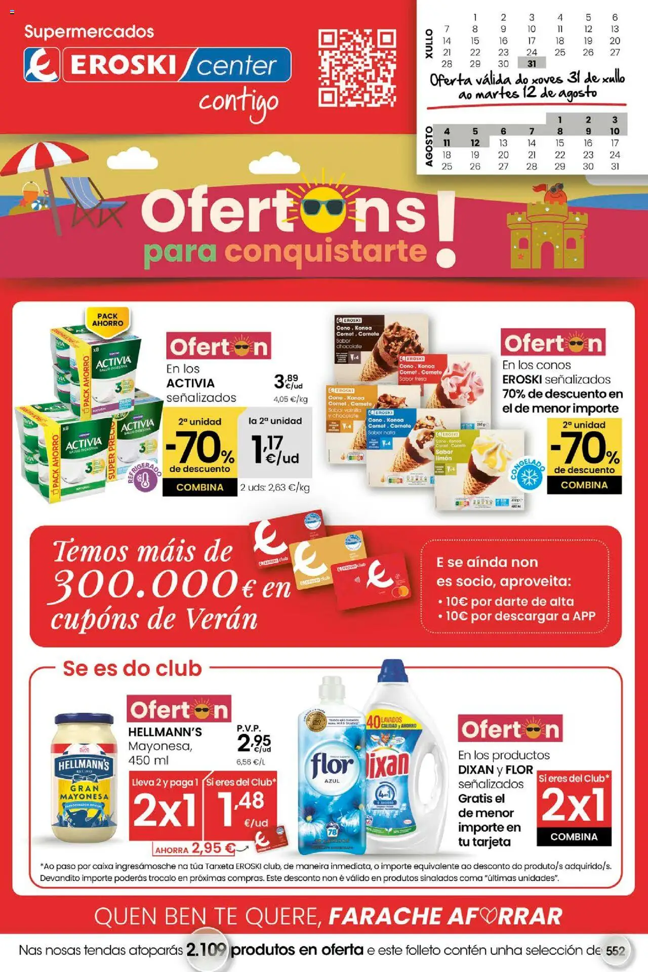 Folleto Eroski del 31/07/2025 - 12/08/2025 > Ofertons para conquistarte