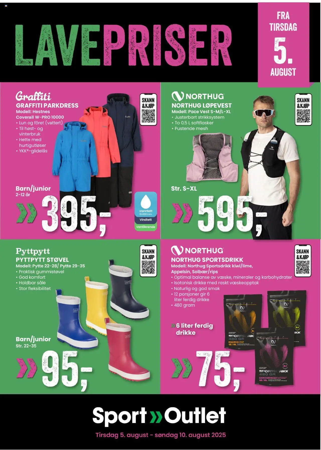 Lave Priser Sport Outlet gyldig fra 05/08/2025 - Sidenummer 1
