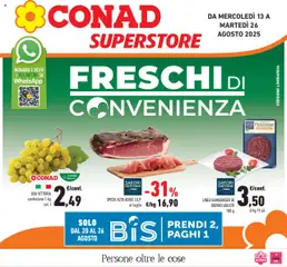 Anteprima dell'opuscolo Volantino Superstore Lombardia dal negozio Conad valido da 13/08/2025