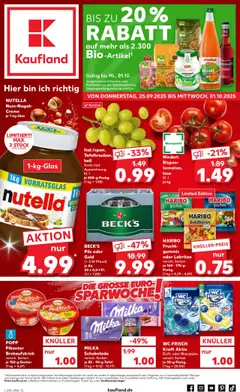 Vorschau von dem Prospekt des Geschäftes Kaufland, gültig ab dem 25.09.2025