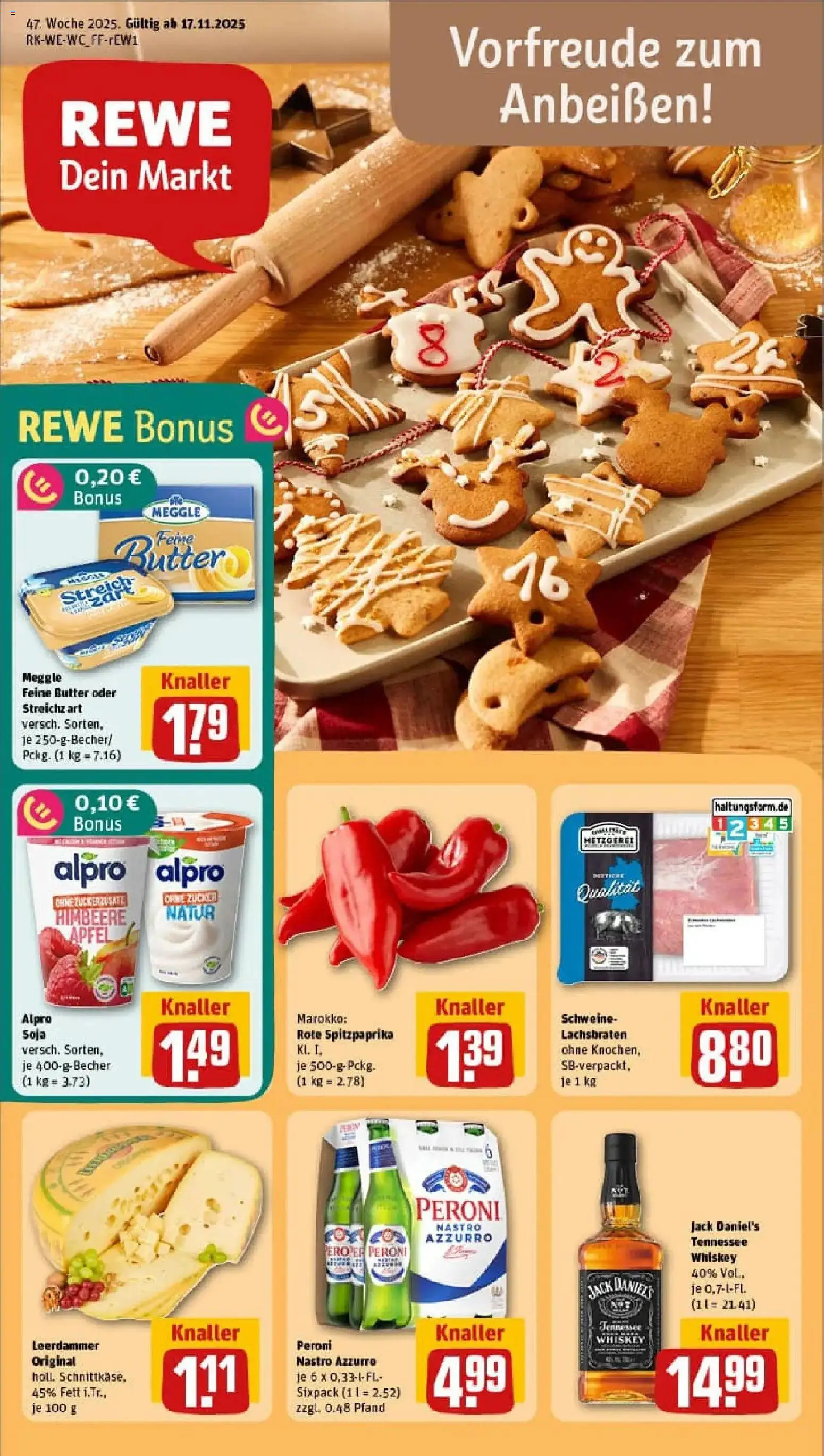 Vorschau von dem Prospekt des Geschäftes Rewe, gültig ab dem 17.11.2025