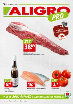 Vorschau des Merkblatts Aktionen Chavannes, Matran, Genève, Sion vom Shop Aligro gültig von 26.01.2026 bis 31.01.2026