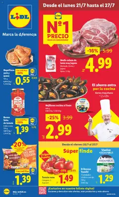 Vista previa del folleto de la tienda Lidl válido desde el 21/07/2025 