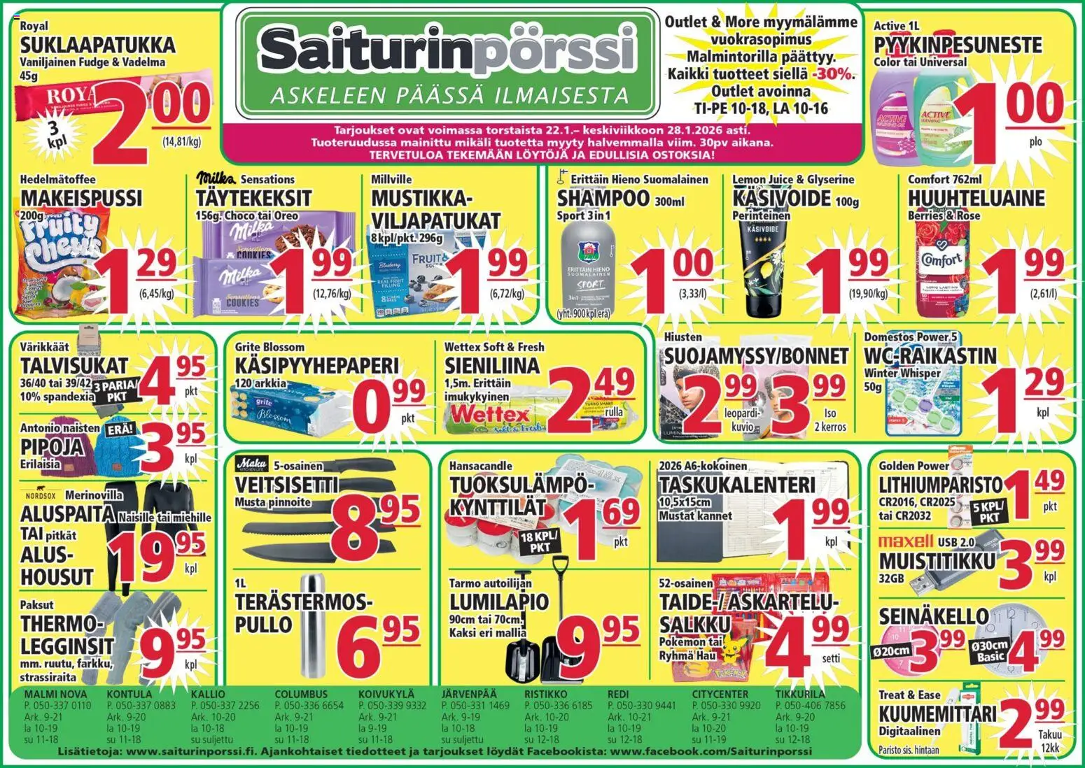 Kaupan Saiturinpörssi Tarjoukset esikatselu, voimassa 22/01/2026