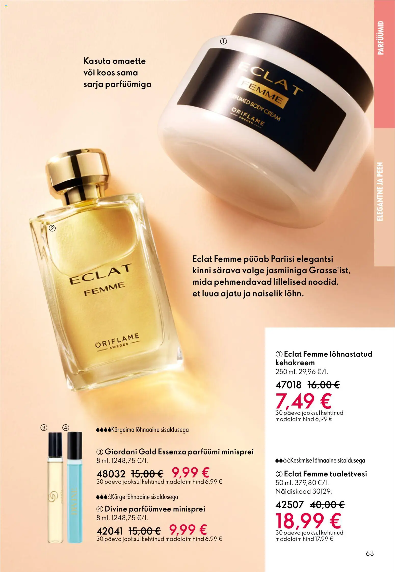 Oriflame kliendilehe eelvaade alates 2025.12.31
