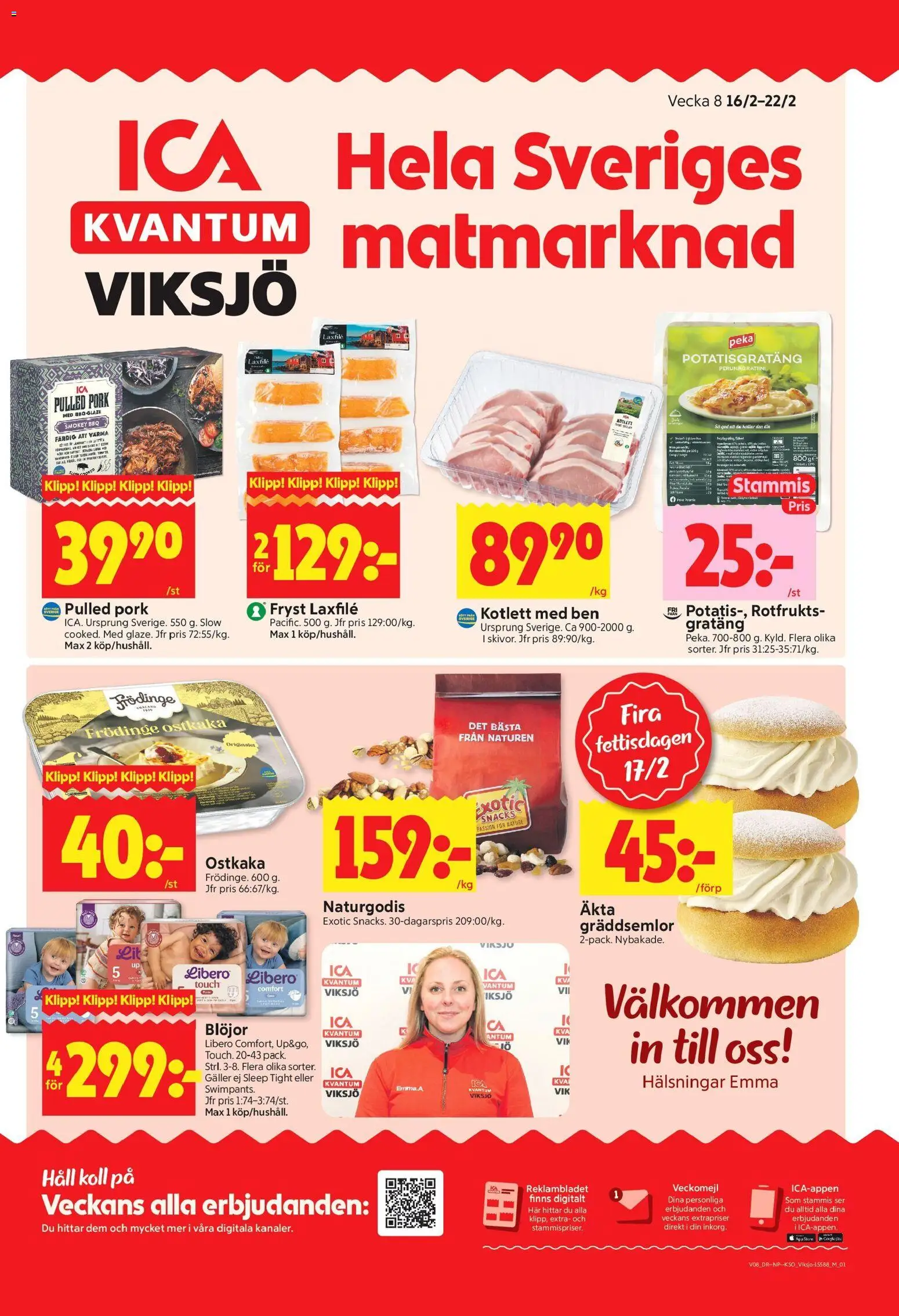 Förhandsgranska reklamblad Järfälla från butik ICA Kvantum gäller från 16/02/2026