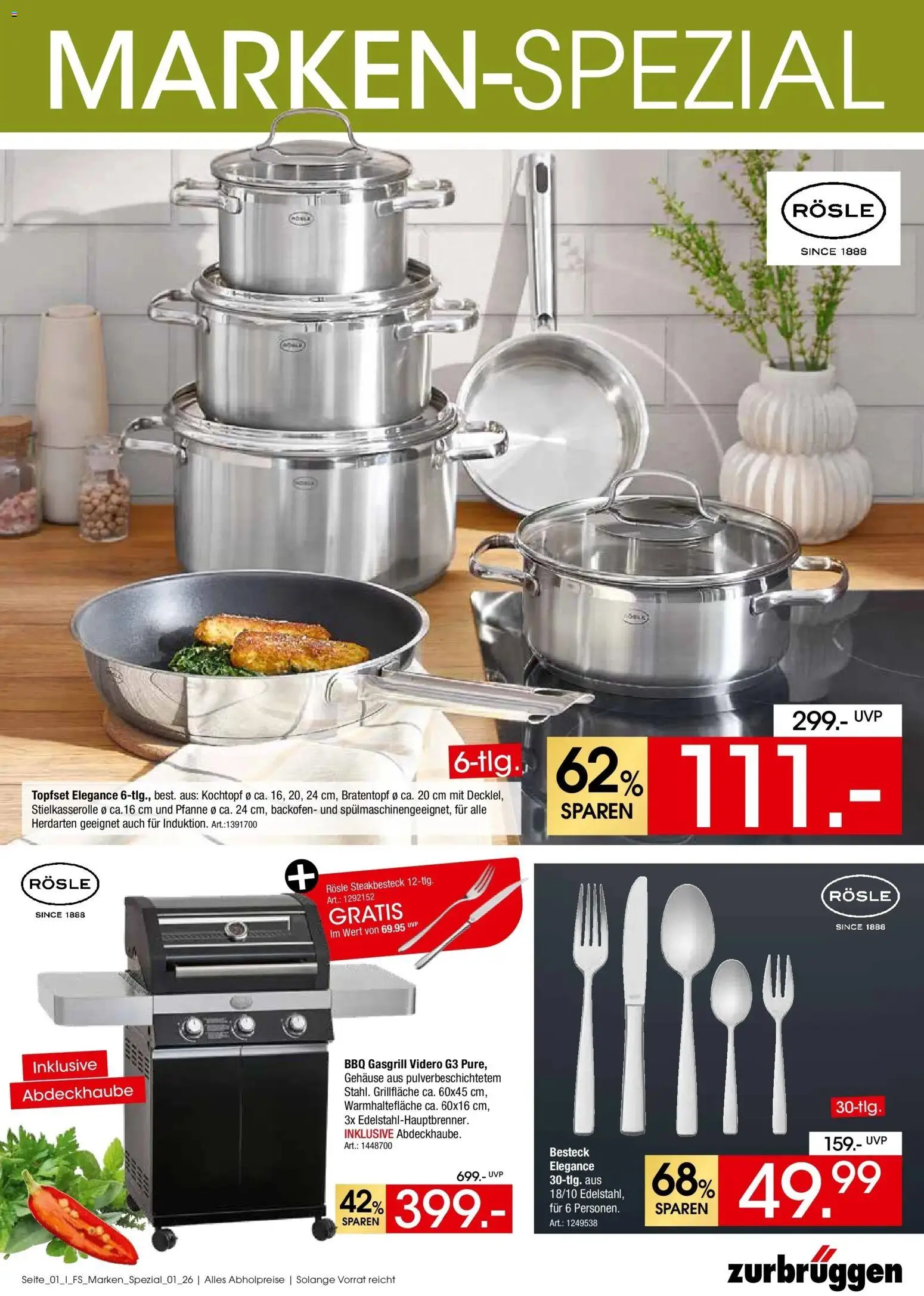 Vorschau von dem Prospekt des Geschäftes Zurbrüggen, gültig ab dem 16.04.2026