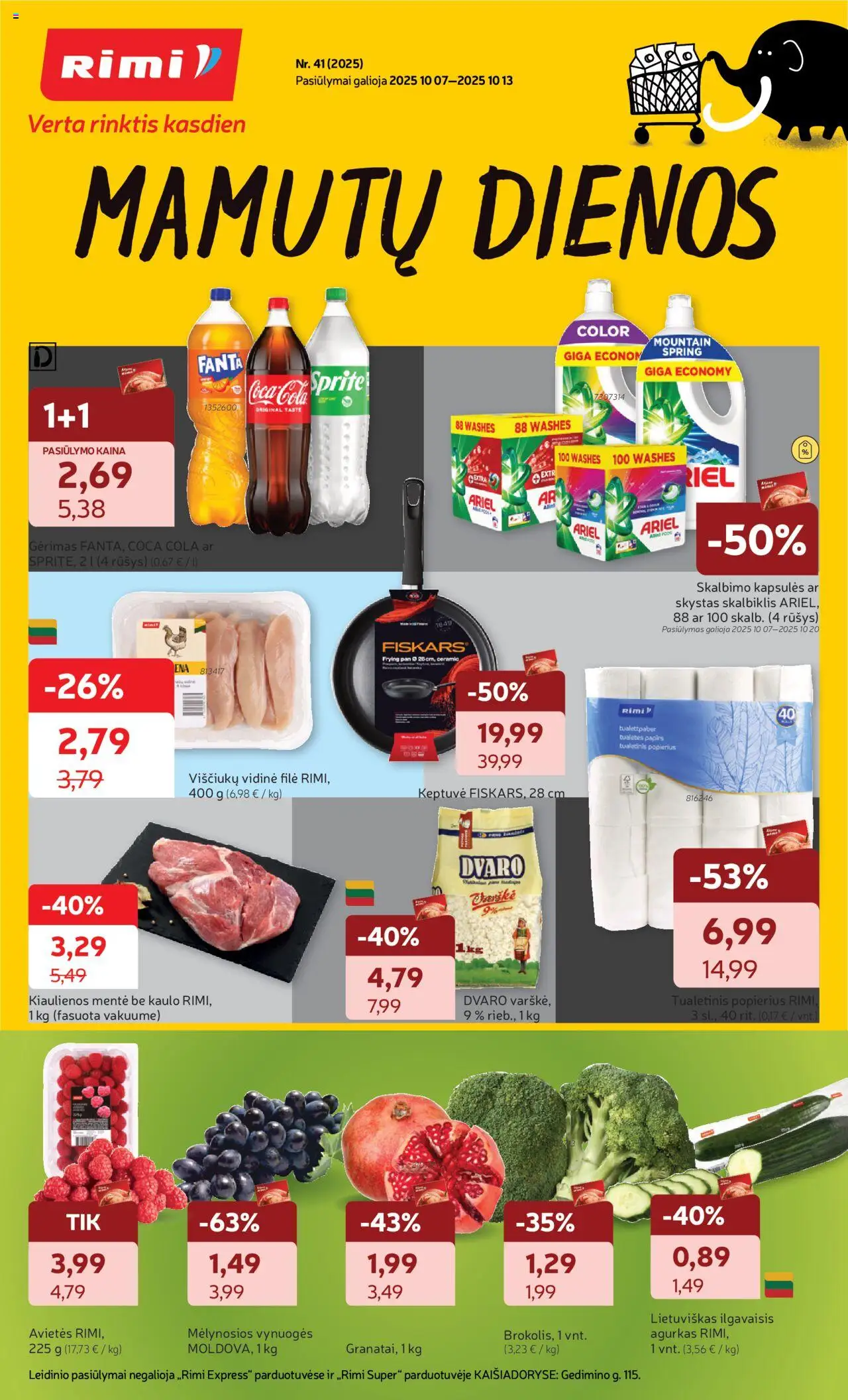 Rimi leidinys galioja nuo 2025.10.07 – puslapio numeris 1