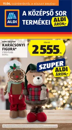 Aldi - Középső sor termékei megtekintése, amely érvényes 2025.11.06.-től