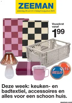 Voorbeeld van Folder van winkel Zeeman geldig vanaf 26-07-2025