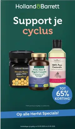 Voorbeeld van Folder van winkel Holland & Barrett geldig vanaf 15-09-2025