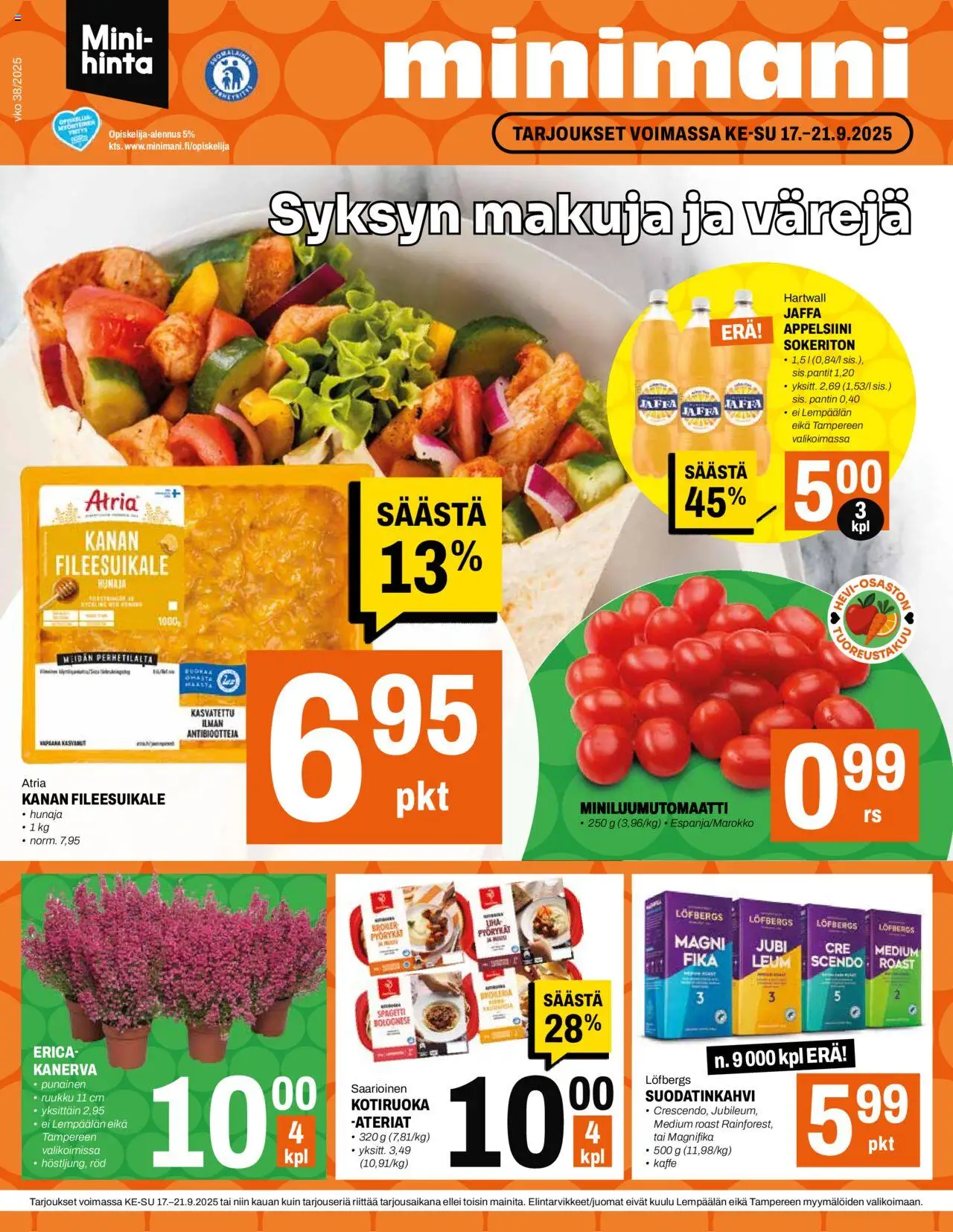 Minimani-kaupan Tarjoukset voimassa 17/09/2025 - Sivulla 1