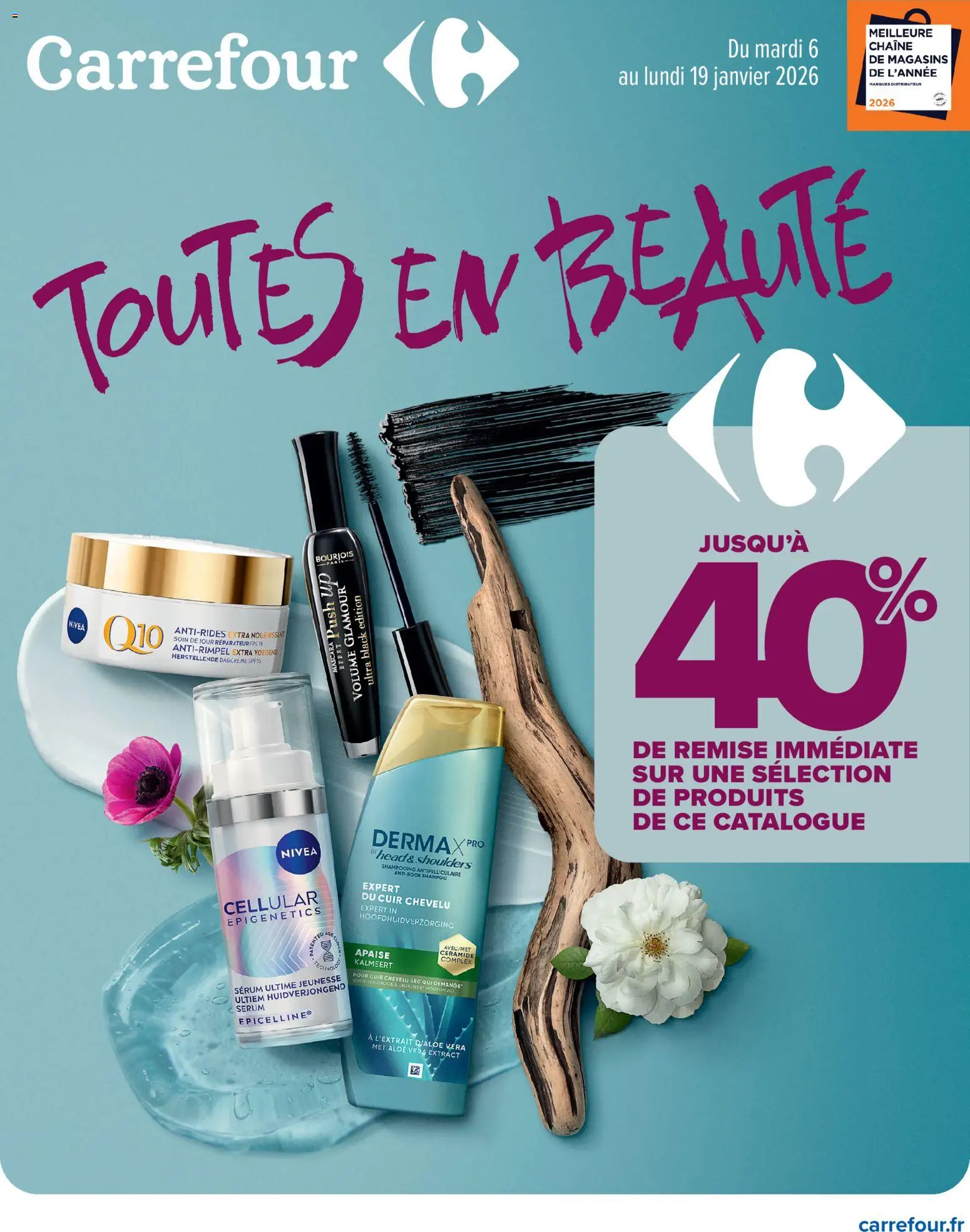 Prévisualisation de Toutes en beauté du magasin Carrefour formulaire valide 06/01/2026