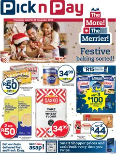 Preview of Pick n Pay flyer valid from 10/11/2025