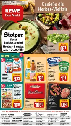 Vorschau von dem Prospekt des Geschäftes Rewe, gültig ab dem 19.10.2025