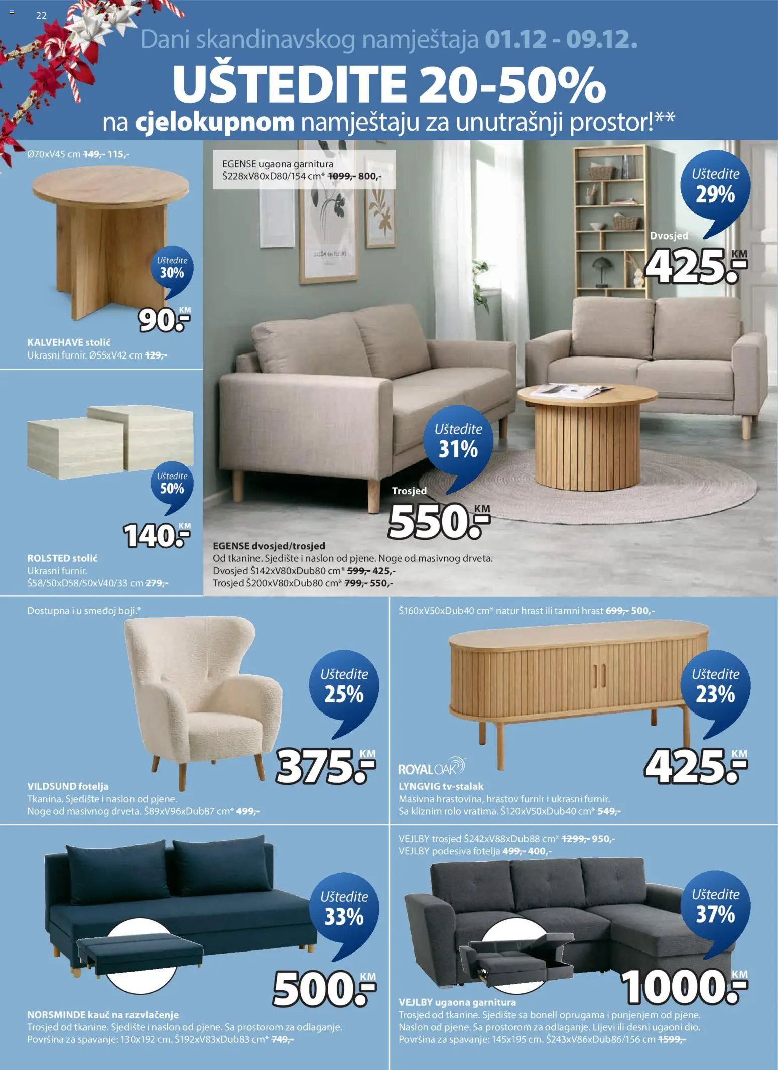 Pregled letka Katalog trgovine JYSK vrijedi od 2025.12.01