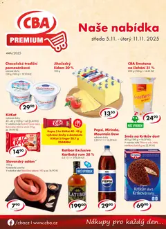 Náhled nabídky: CBA Leták - Premium platný od 05.11.2025