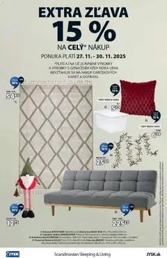 Náhľad JYSK letáku platného od 24.11.2025 | Strana: 16