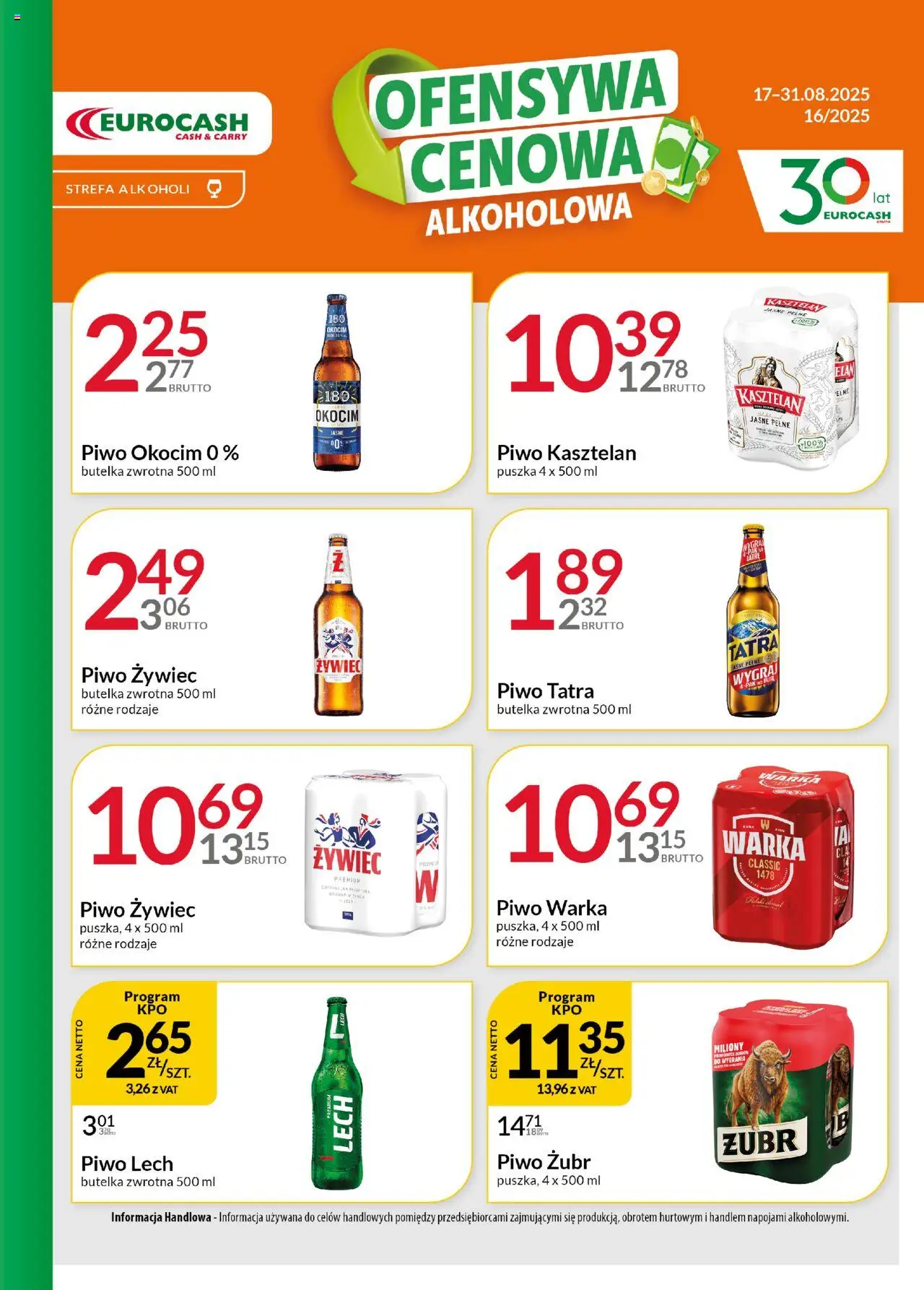 Eurocash Ofensywa Alkoholowa od 17.08.2025 - Nowa Gazetka - Numer strony 1