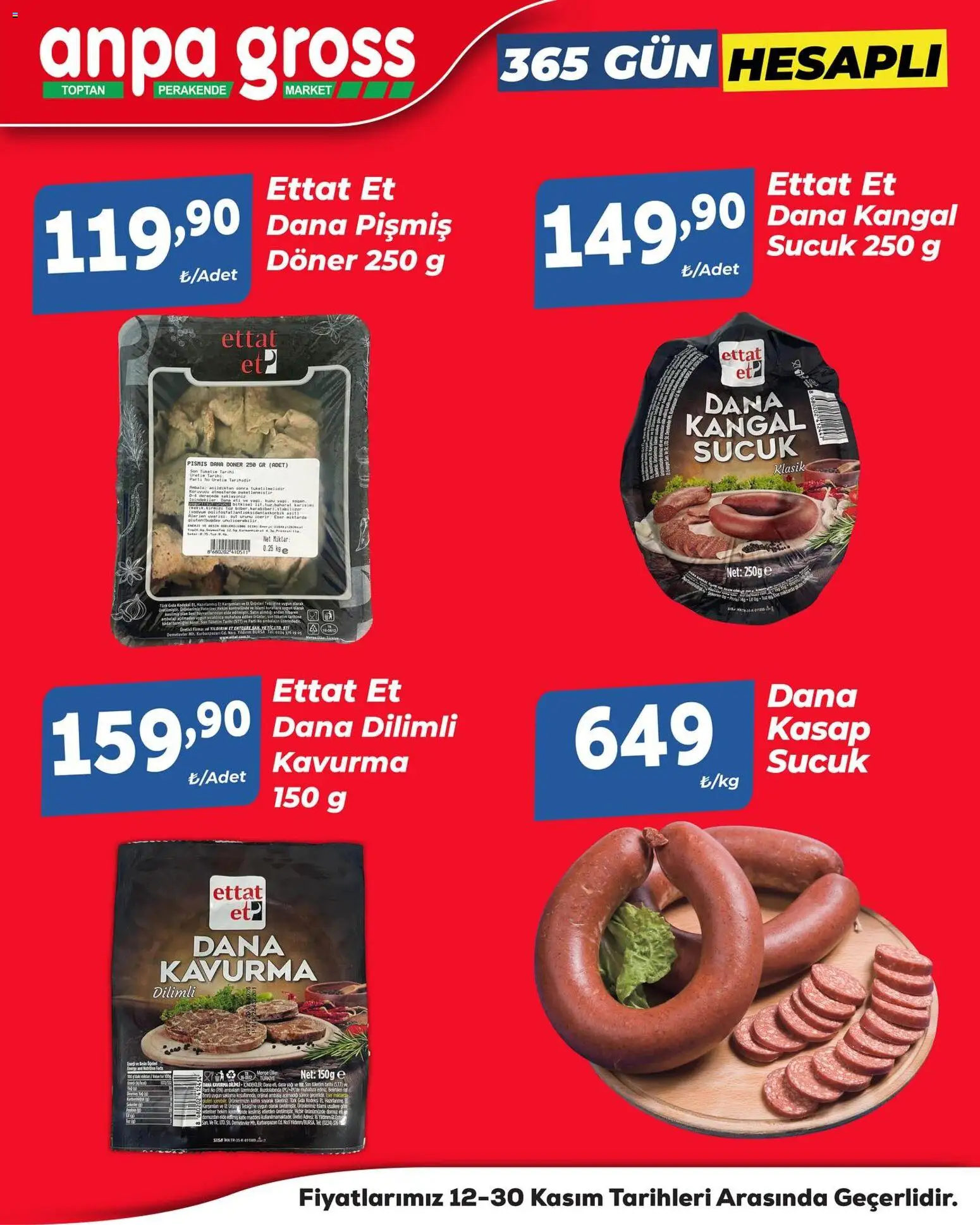 Anpa Gross İndirim 12.11.2025 - Broşürünün önizlemesi