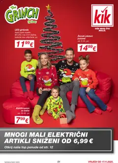 Pregled letka Black Friday trgovine Kik vrijedi od 17.11.2025
