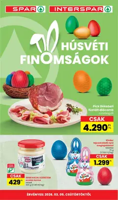 Spar - Spar Húsvét katalógus megtekintése, amely érvényes 2026.03.05.-től